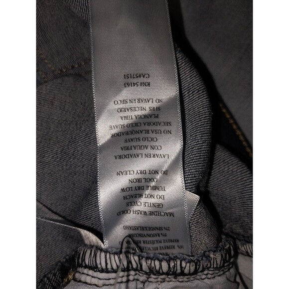 Calvin Klein High Rise Repreve Shorts Womens Size 14 Blue Jean Dark Wash - Picture 5 of 6